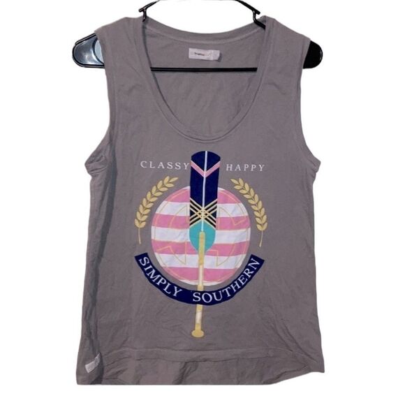Simply Southern Gray Tank Top - Picture 1 of 3